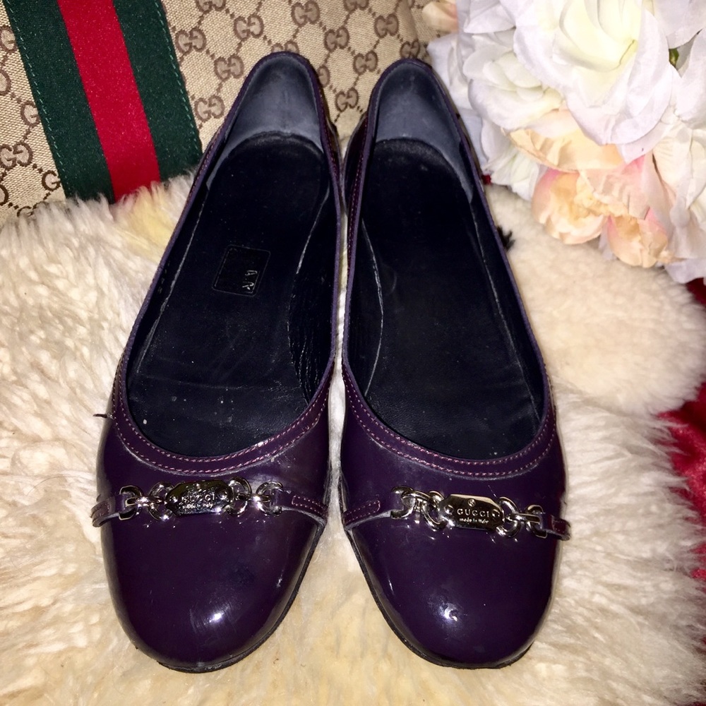 Gucci patent leather flats - Picture 1 of 10